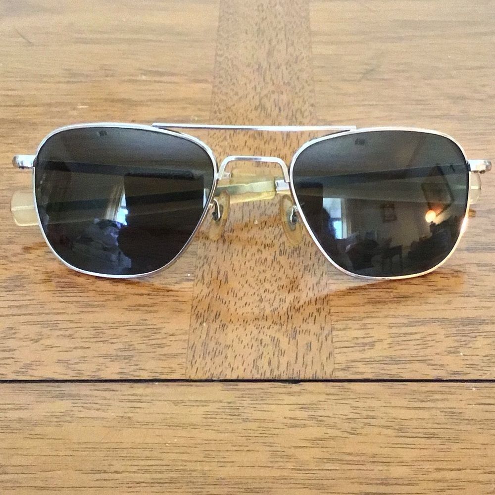 Vintage American Optical 12K GF 5 1/2 Gold Filled Pilot Aviator Sunglass Frames